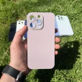 İphone 15 Pro Max Uyumlu Parlak Premium Renkli Cam Telefon Kılıfı