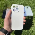 İphone 15 Pro Max Uyumlu Parlak Premium Renkli Cam Telefon Kılıfı