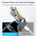 Joyroom 100W Type-C to Type-C Digital Display Fast Charging Data Cable 1.2m-Blue