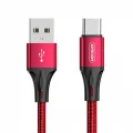 Joyroom S-0230N1 0.2m 3A USB -Type-C Data Sync Şarj Kablosu Kırmızı