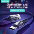 Joyroom S-1030t USB to Type-C Metal Kopmaz Hızlı Şarj Kablosu 3A