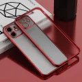 Lazer Parlak Çerçeve Şeffaf Plating Cep Telefonu Kılıfı