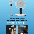 Seyü Dijital Göstergelı Bataryalı Vantilatör