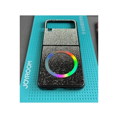 Galaxy Z Flip 4 İle Uyumlu MagSafe Diamont Serisi Kılıf
