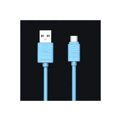 JR-S118 Type-C USB Hızlı Şarj ve Data Kablosu 1m Mavi