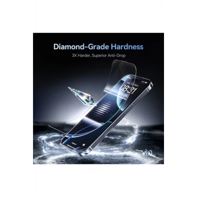 iPhone 17 İle Uyumlu ReinForced Uyumlu Güçlendirilmiş Ekran Koruyucu