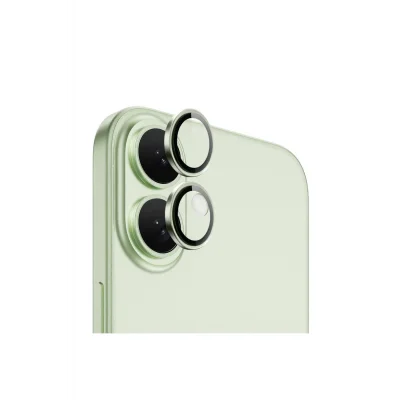 iPhone 16 Ve 16 Plus Lens Koruyucu Sapphire Çizilmeye Karşı Dayanıklı Safir Kamera Lens Koruyucu Yeş