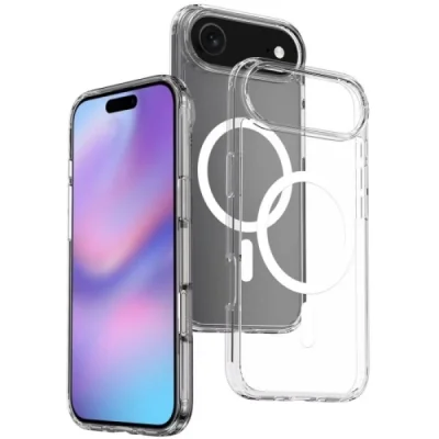 İphone 17 Air Magsafe Sert Şeffaf Kapak