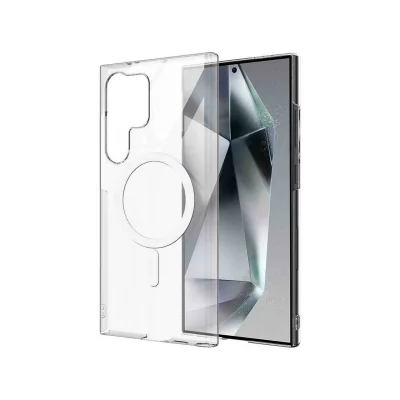 Samsung S25 Ultra Magsafe Sert Şeffaf Kapak