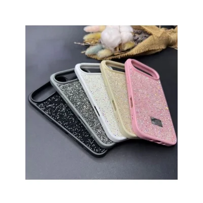 İphone 17 Air İle Uyumlu İnce Parlak Taşlı Premium Sw Kılıf