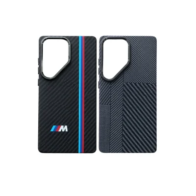 Samsung S24 Ultra ile Uyumlu Magsafe Özellikli Karışık Desenli Renkli Carbon Premium Kılıf