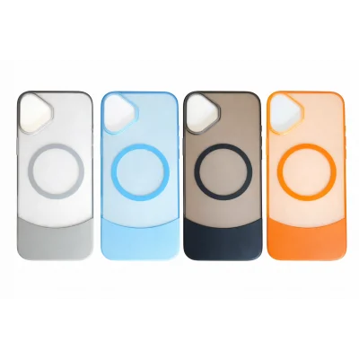 İPHONE 16 PLUS İLE UYUMLU 2 PARÇALI MAGSAFE ÖZELLİKLİ SOFT RENKLİ KONTRAST TELEFON KILIFI