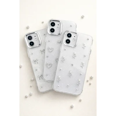 İphone 11 ile Uyumlu Minimal Desenli Estetik Spot Kılıf