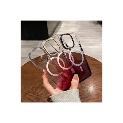 İphone 16 Pro Pixel Sert Magsafe Uyumlu Telefon Kılıfı