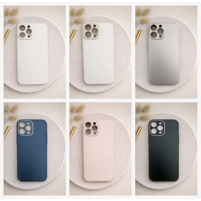 İphone 16 PRO MAX ile Uyumlu Mat Elektro Cam Telefon Kılıfı