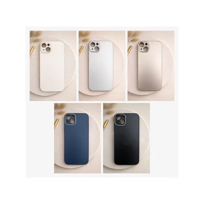 İphone 15 PLUS ile Uyumlu Mat Elektro Cam Telefon Kılıfı