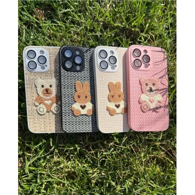 İphone 15 Opus Silikon Nakış Desenli Telefon Kılıfı