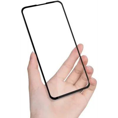 Samsung Galaxy A81/Note 10 Lite ile Uyumlu Tam Kaplayan Siyah Fiber Nano Ekran Koruyucu