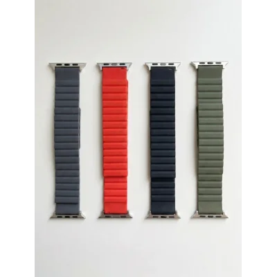 Apple Watch ile Uyumlu 38-40-41 mm Silikon Manyetik Kordon