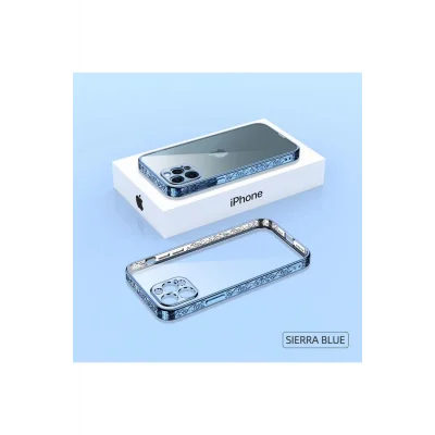 İphone 12 Pro Max Plating Kreatif Desenli Silikon Telefon Kılıfı