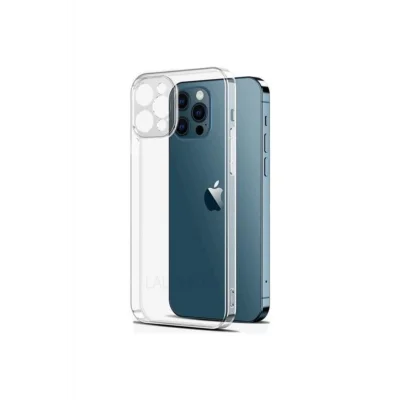 iPhone 13 Pro Kamera Korumalı Şeffaf Tıpalı Silikon Kılıf