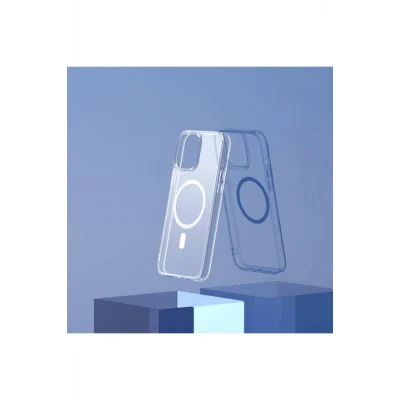 İphone 13 Pro Magsafe Kablosuz Şarj Destekli Manyetik Şeffaf Koruyucu Kılıf