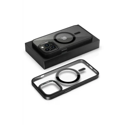 İphone 13 Pro Magsafe Leon Çerçeveli Cep Telefonu Kılıfı