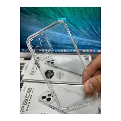 iPhone 13 Pro Space 2 Şeffaf Kamera Korumalı Cep Telefonu Kılıfı