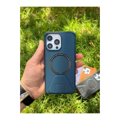 İphone 14 Magsafe Leather Stantlı Telefon Kılıfı