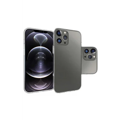 İphone 14 Pro Max Şeffaf Korumalı Tıpalı Silikon Kapak-Kılıf​​​​​​​​​​​​​​​​​​​​​​​​​​​​​​​​