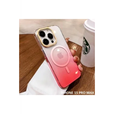 İphone 15 Pro Max Pixel Sert Magsafe Uyumlu Telefon Kılıfı