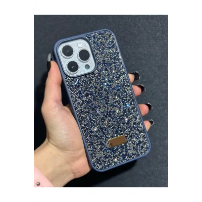 İphone 15 Uyumlu Sw İnce Taşlı Elmas Işıltılı Telefon Kılıfı