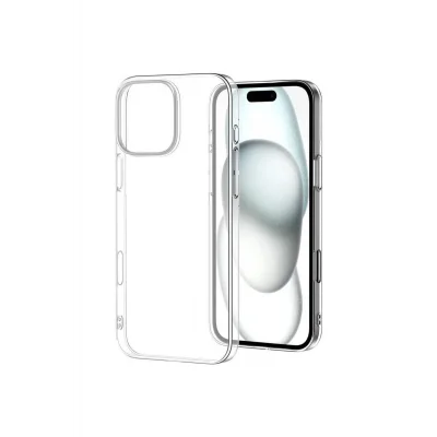 İphone 16 Pro Kılıf Süper Şeffaf Silikon Kapak