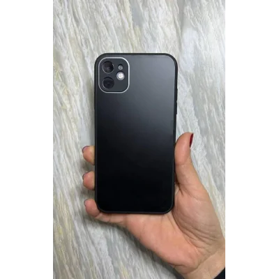 İphone 7-8 Plus Parlak Cam Kamera Korumalı Telefon Kılıfı