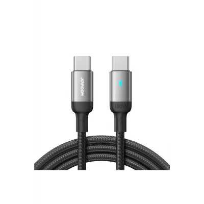 Joyroom 100W Type-Cden Type-C Örgü Şarj Ve Data Kablosu 3 Metre