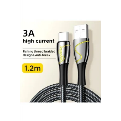 Joyroom 1,2 mt Usb Lighting Metal Kopmaz Kablo