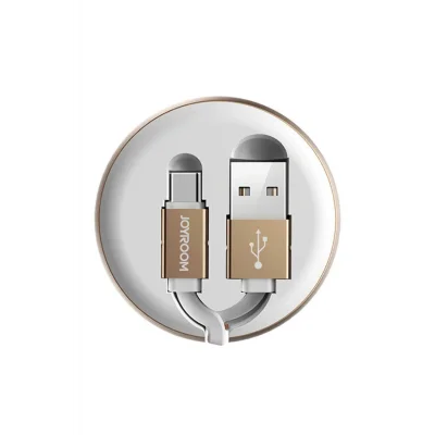 Joyroom S-M346 Uzatılabilir Type-C Hızlı Şarj ve Data Kablosu Beyaz