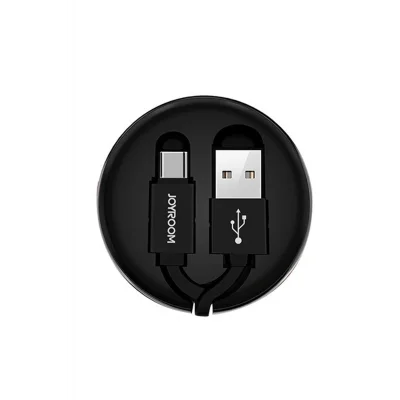 Joyroom S-M346 Uzatılabilir Type-C Hızlı Şarj ve Data Kablosu Siyah