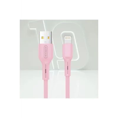 Joyroom S-M357S İphone Lightning Şarj ve Data Kablosu 2A 1m Pembe
