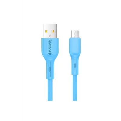 Joyroom S-M357S Mikro Şarj ve Data Kablosu 2A 1m Mavi
