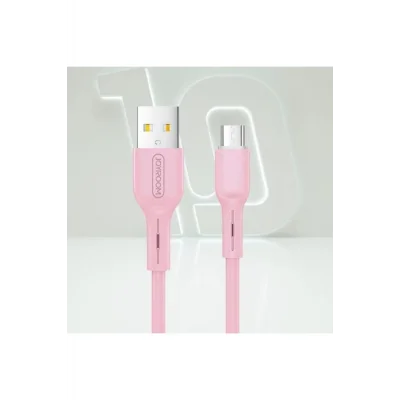 Joyroom S-M357S Mikro Şarj ve Data Kablosu 2A 1m Pembe