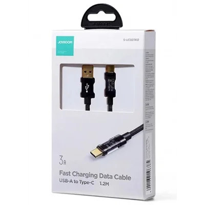 Joyroom USB-A to Type-C 3A Metal Kablo 1,2 Metre