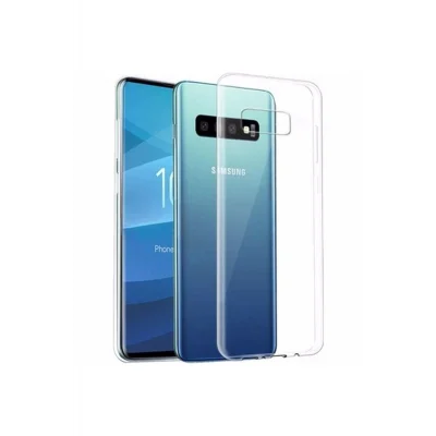 Samsung Galaxy S10 Lite Şeffaf Tıpalı Kamera Korumalı Silikon Kılıf