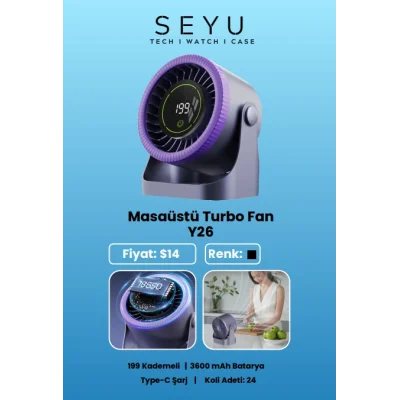 Seyü Masaüstü Turbo Fan