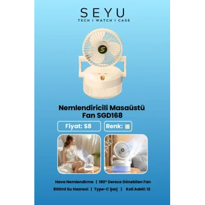 Seyü Nemlendiricili Masaüstü fan