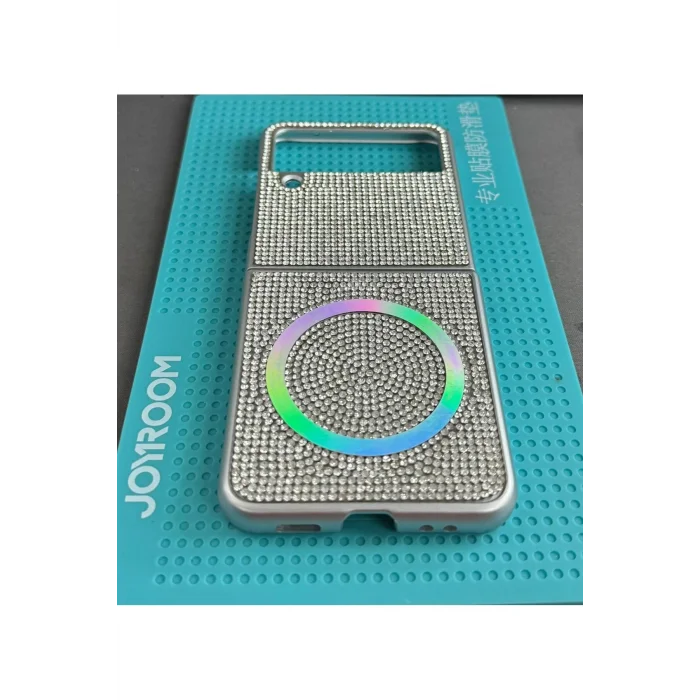 Galaxy Z Flip 4 İle Uyumlu MagSafe Diamont Serisi Kılıf
