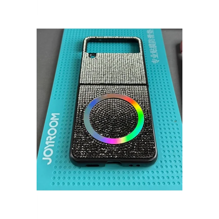 Galaxy Z Flip 4 İle Uyumlu MagSafe Diamont Serisi Kılıf