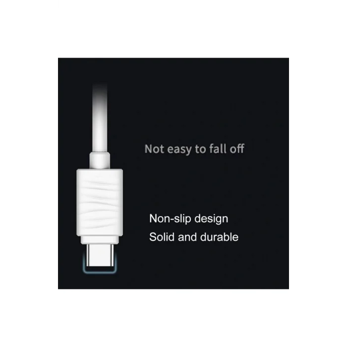 JR-S118 Type-C USB Hızlı Şarj ve Data Kablosu 1m Beyaz