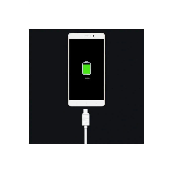 JR-S118 Type-C USB Hızlı Şarj ve Data Kablosu 1m Beyaz