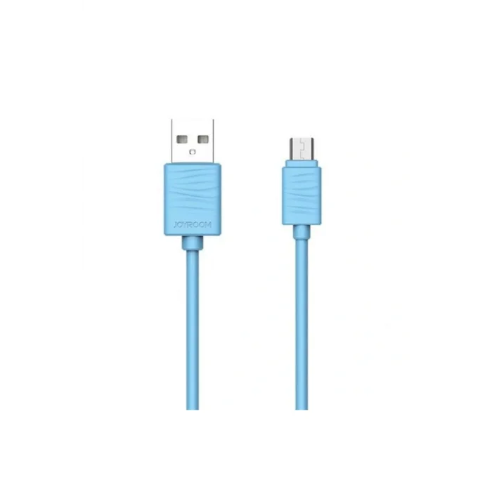 JR-S118 Micro USB Hızlı Şarj ve Data Kablosu 1m Mavi